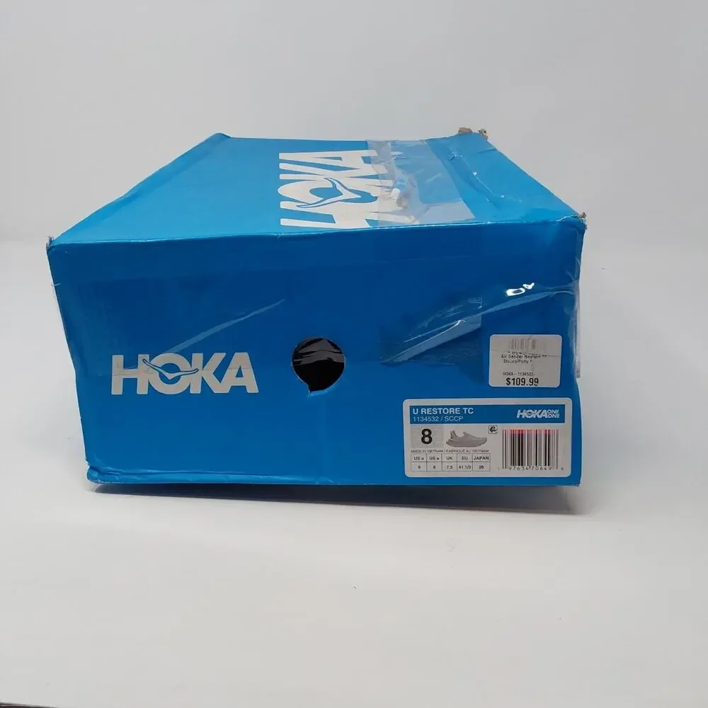 HOKA Restore TC Stucco Putty Slip On Shoes Mens 8 Womens 9 1134532 SCCP